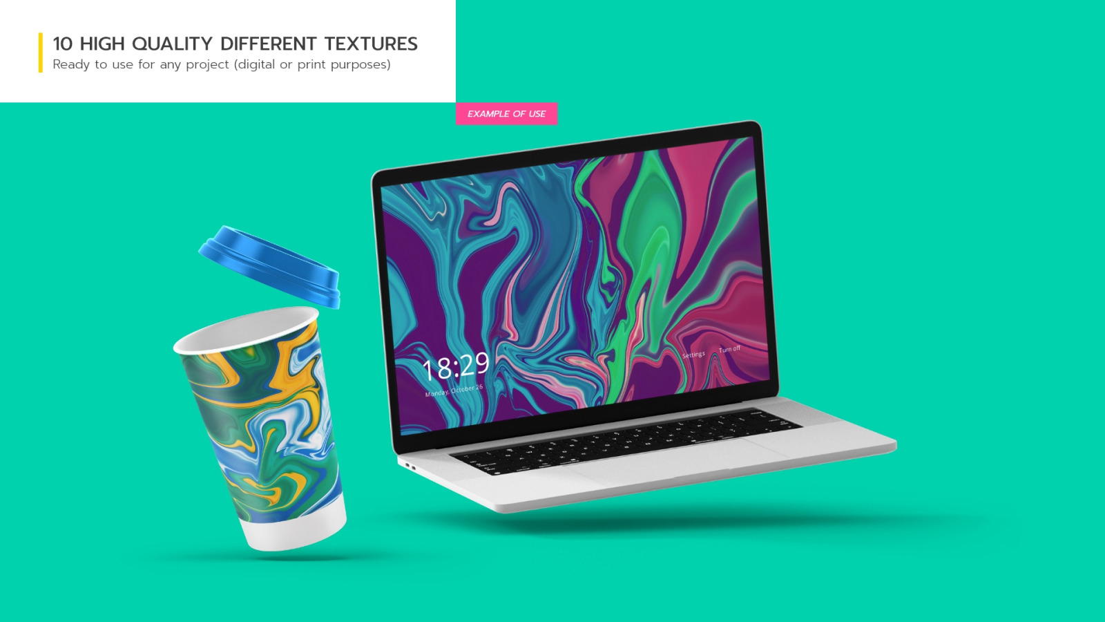 Abstract Vibrant Liquid Backgrounds Vol.1