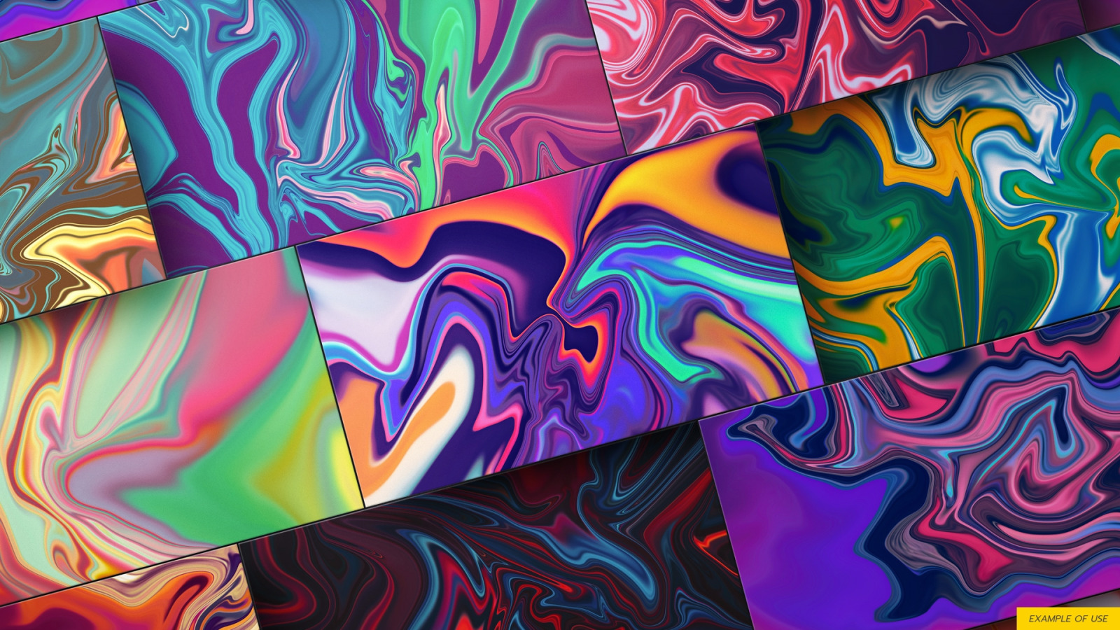 Abstract Vibrant Liquid Backgrounds Vol.1