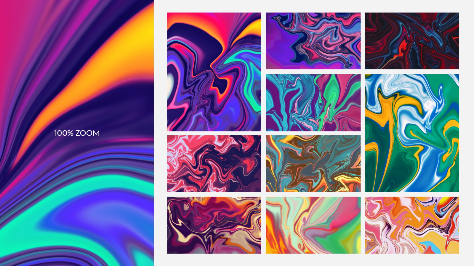 Abstract Vibrant Liquid Backgrounds Vol.1