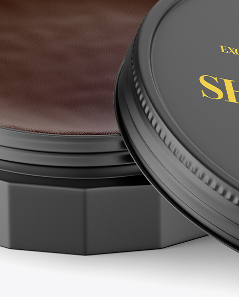 Matte Shoe Polish Cream Jar Mockup