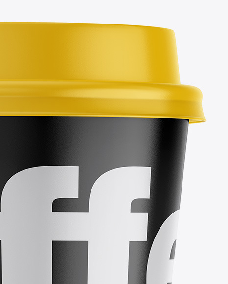 Glossy Coffee Cup Mockup