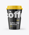 Glossy Coffee Cup Mockup