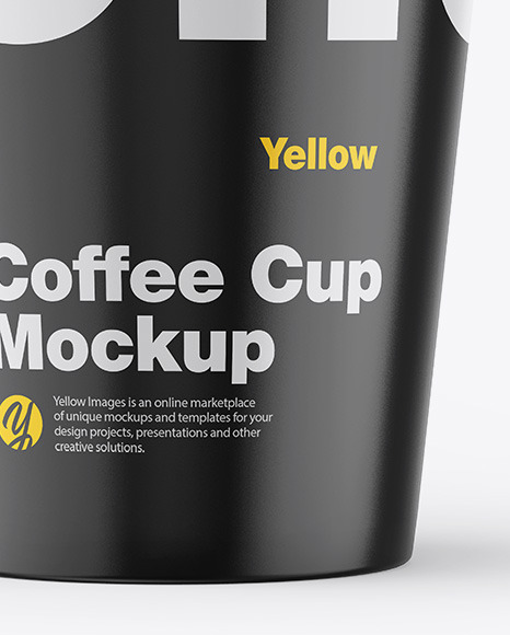 Glossy Coffee Cup Mockup