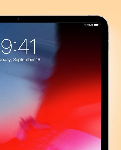 Silver IPad Pro Mockup