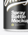 Frosted Glass Spray Bottle Mockup