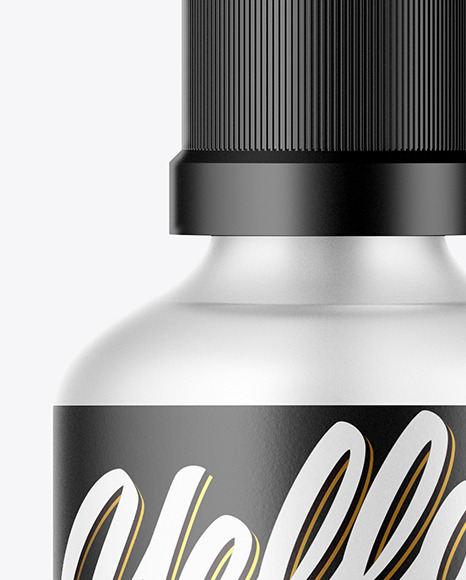 Frosted Glass Spray Bottle Mockup