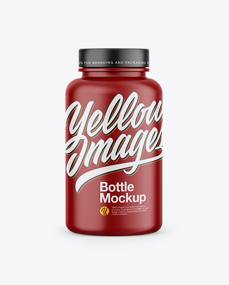 Matte Bottle In Shrink Sleeve Mockup