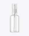 Clear Glass Spray Bottle Mockup