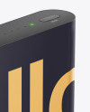 Glossy Power Bank Mockup - Halfside View Glossy Power Bank Mockup - Halfside View