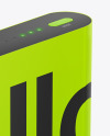 Glossy Power Bank Mockup - Halfside View Glossy Power Bank Mockup - Halfside View