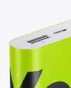 Glossy Power Bank Mockup - Halfside View Glossy Power Bank Mockup - Halfside View