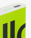 Glossy Power Bank Mockup - Halfside View Glossy Power Bank Mockup - Halfside View