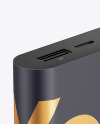 Matte Power Bank Mockup - Halfside View