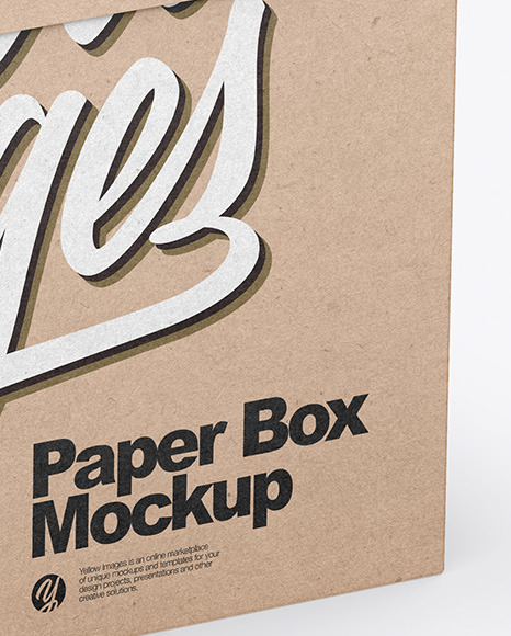 Kraft Box Mockup Kraft Box Mockup