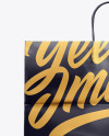 Glossy Shopping Bag with Rope Handle Mockup - Front View