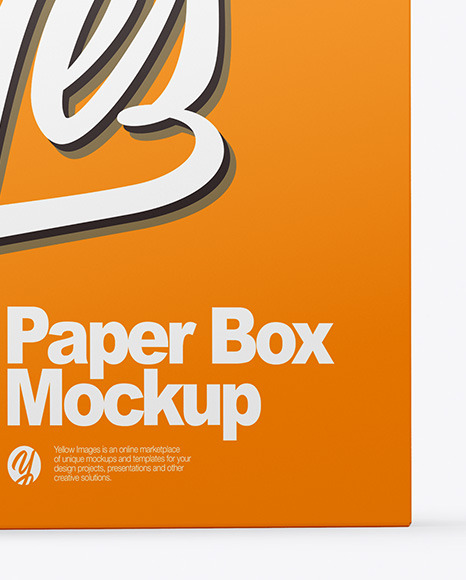 Paper Box Mockup