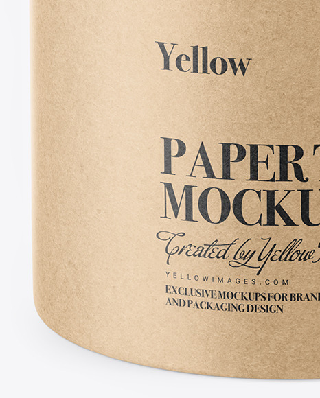 Kraft Paper Tube Mockup