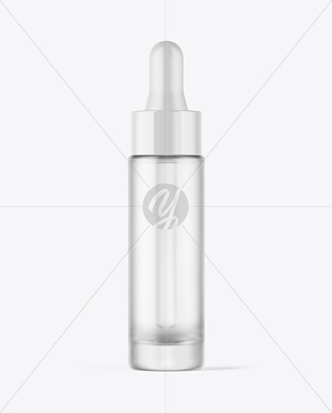 Frosted Glass Dropper Bottle Mockup