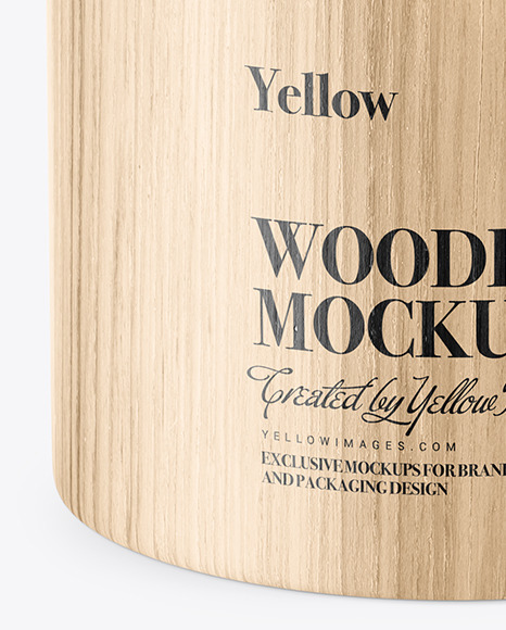 Wooden Tube Mockup