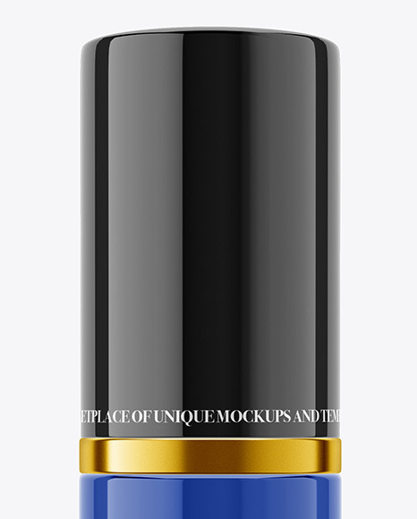 Glossy Plastic Cosmetic Bottle Mockup