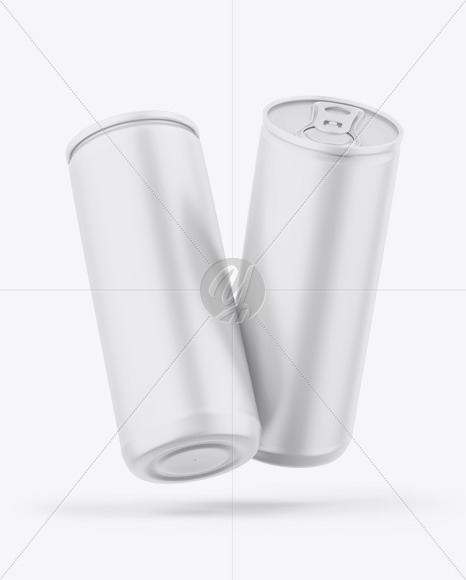 Two Matte Cans Mockup