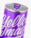 Two Metallic Cans W/ Glossy Finish Mockup