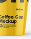 Glossy Coffee Cup Mockup