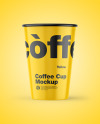 Glossy Coffee Cup Mockup