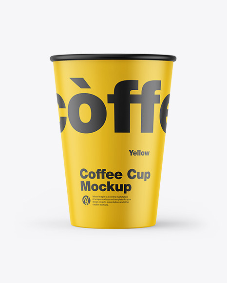 Matte Coffee Cup Mockup