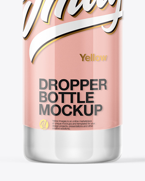 Glass Dropper Bottle Mockup