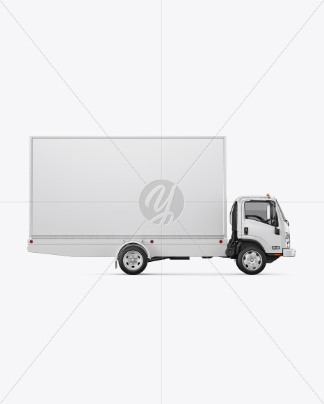 Mobile Billboard Mockup - Side View