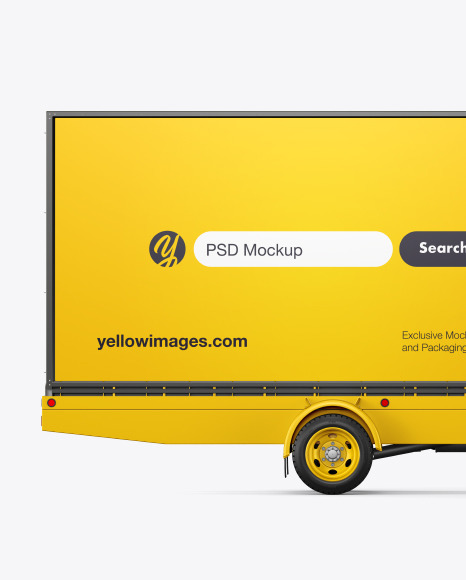 Mobile Billboard Mockup - Side View