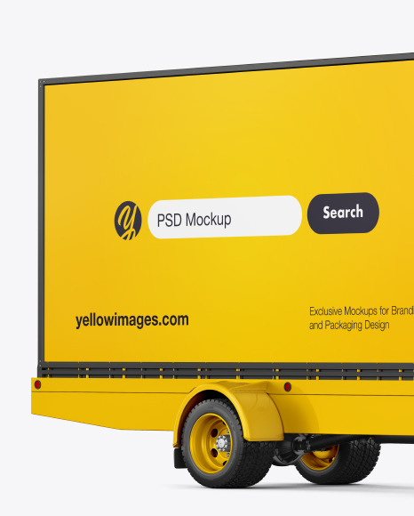 Mobile Billboard Mockup - Front View