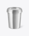 Metallized Ice Cream Cup Mockup