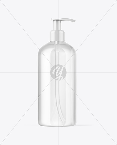 Clear Pump Bottle Mockup