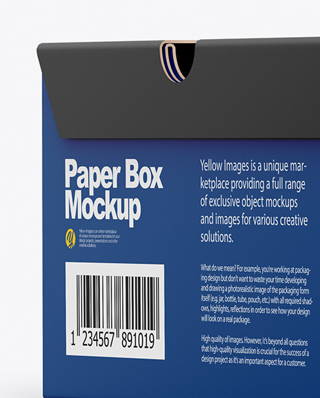 Paper Box Mockup