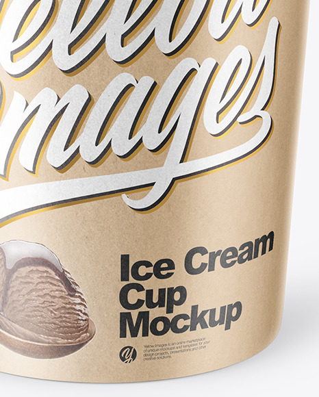 Kraft Ice Cream Cup Mockup