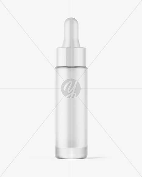 Frosted Glass Dropper Bottle Mockup