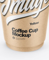 Kraft Paper Coffee Cup Mockup