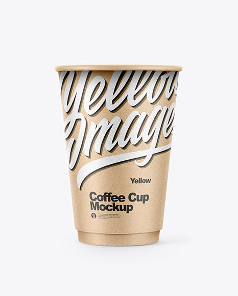 Kraft Paper Coffee Cup Mockup