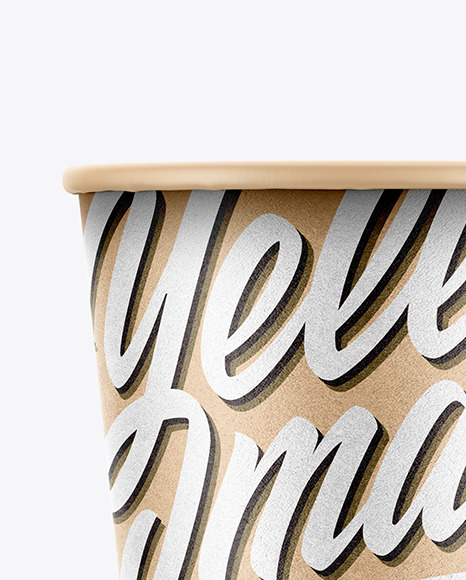 Kraft Paper Coffee Cup Mockup