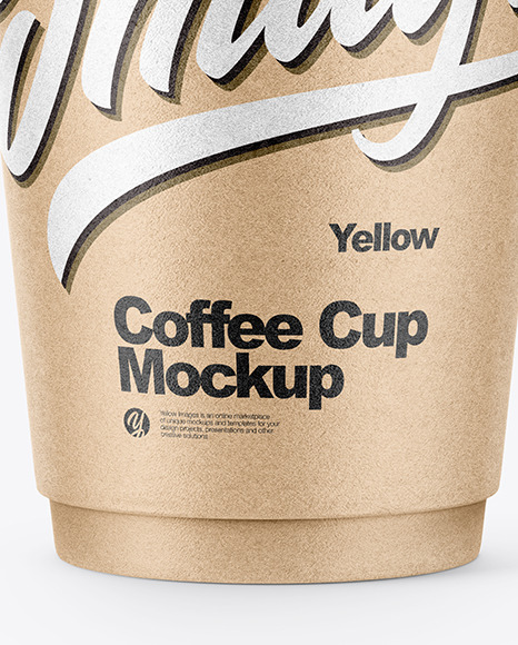 Kraft Paper Coffee Cup Mockup