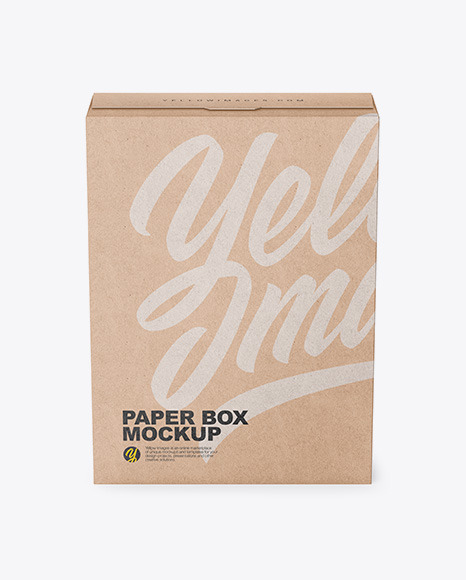 Kraft Box Mockup - Front View - Cereal+Box+Packaging+Psd+Mockup+Psd+Mockups