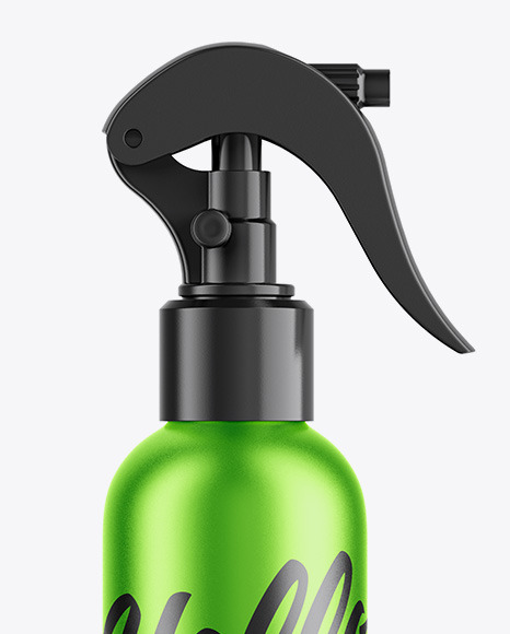 Metallic Sprayer Bottle Mockup