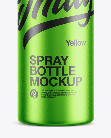 Metallic Sprayer Bottle Mockup