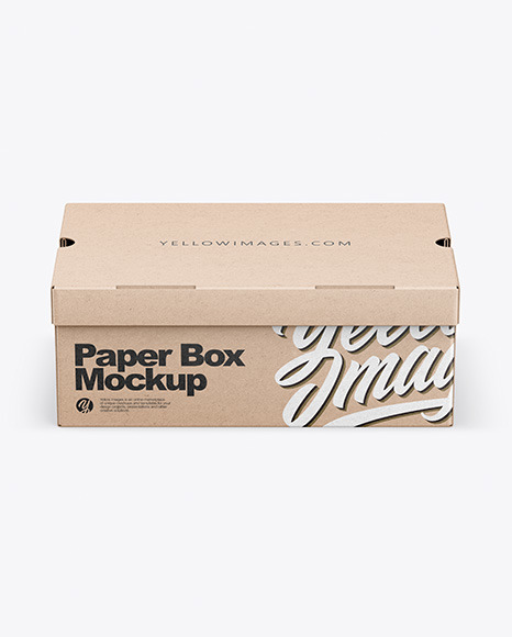 Kraft Box Mockup - Carton box