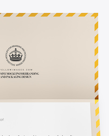 Opened Paper Envelope Mockup