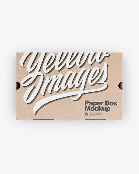 Kraft Box Mockup - Kraft+Pillow+Box+Mockup+-+Top+View+in+Box+Mockups+on+...