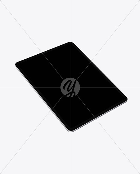 Silver IPad Pro Mockup