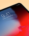 Silver IPad Pro Mockup